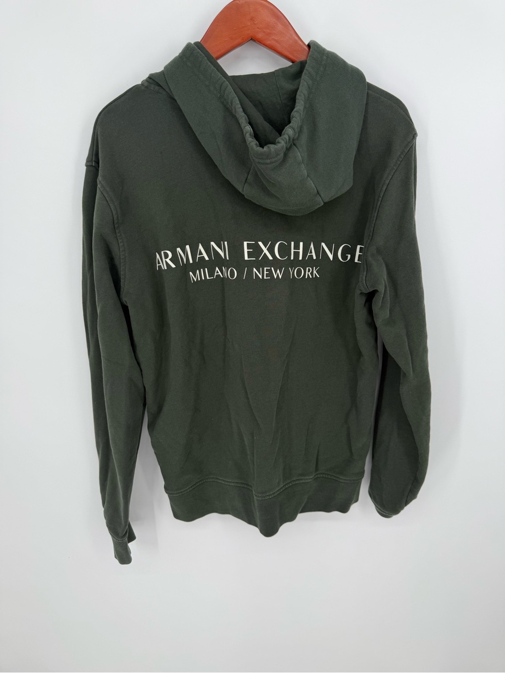 A|X Armani Exchange Milano New York Green Hoodie S